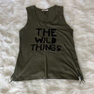 One Teaspoon Distressed Tank Top